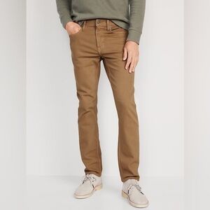 Old Navy Men’s 36x30 Khaki Jeans Stretch Denim Pants Tan Classic Straight Fit
